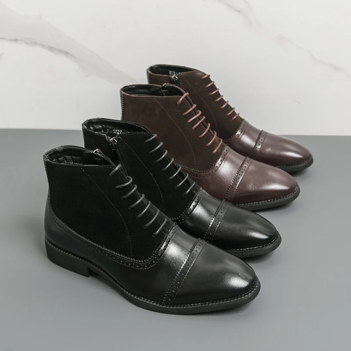 Traditional Leather Men's Oxford Boots