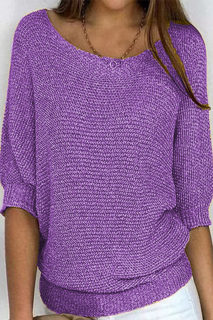 Relaxed Fit Women's Batwing Sweater