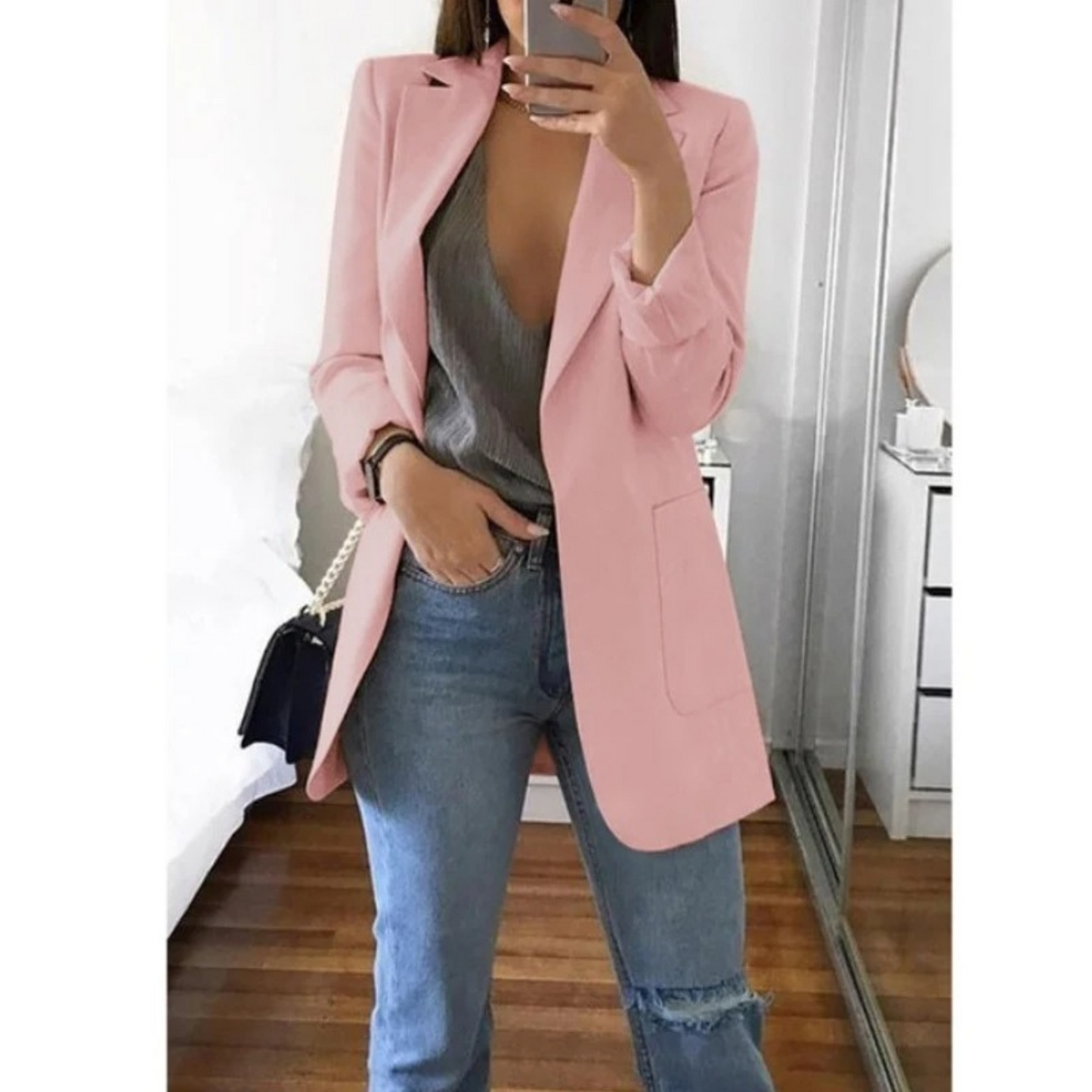 Classic Tan Women's Trench Blazer