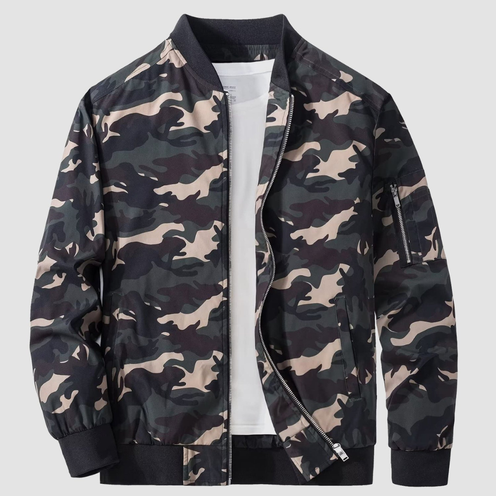 Slim Fit Mens Bomber Jacket Lightweight