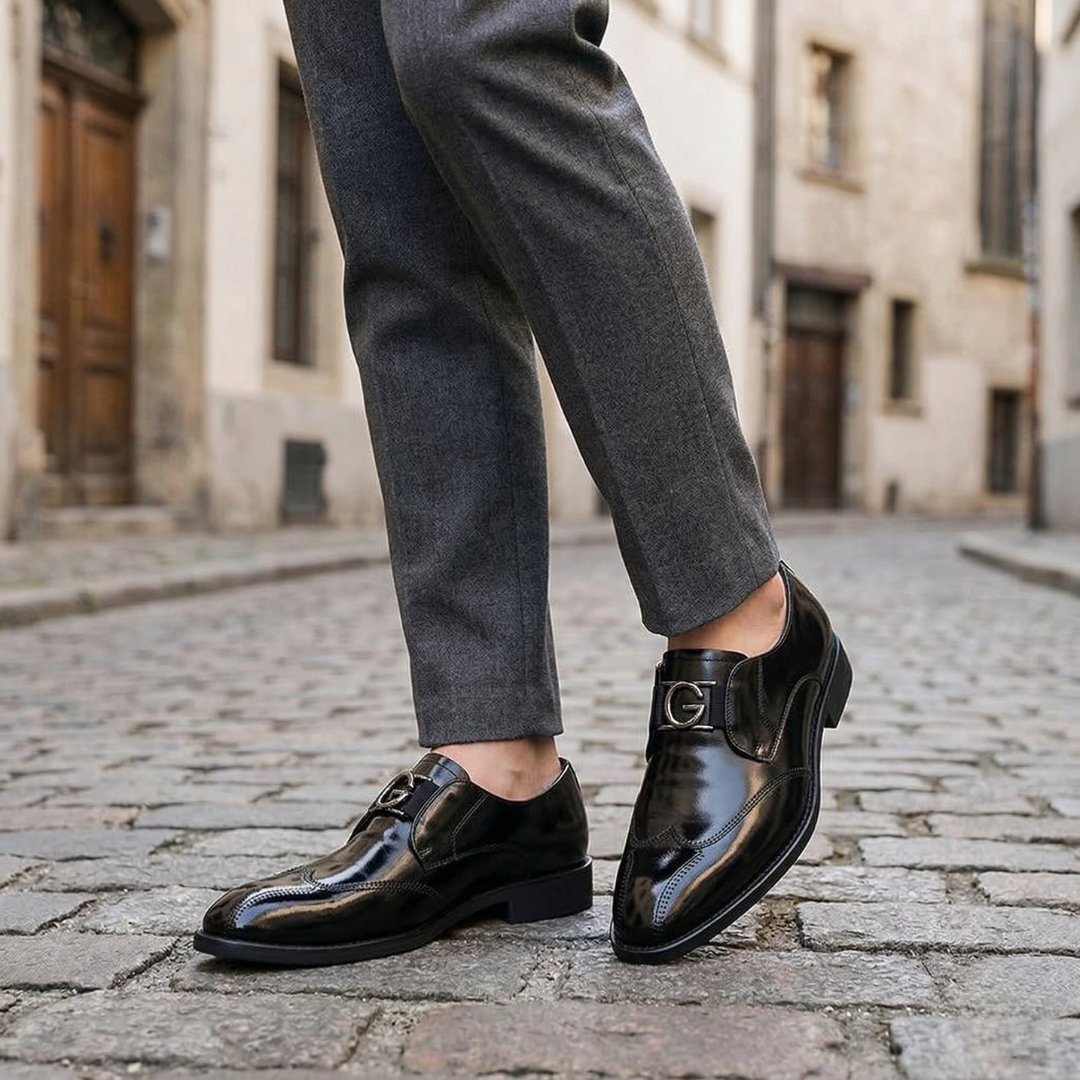 Luxury Leather Slip On Loafers For Men