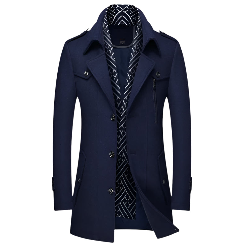 Classic Fit Mens Tailored Overcoat