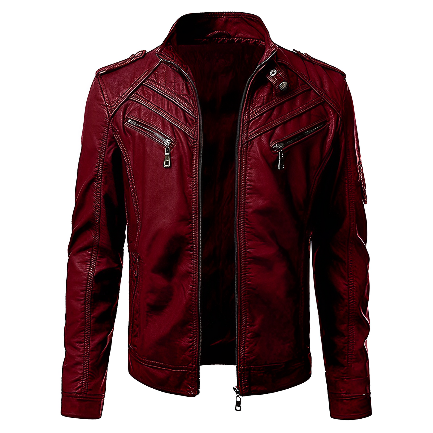 Luxury Genuine Leather Biker Jacket