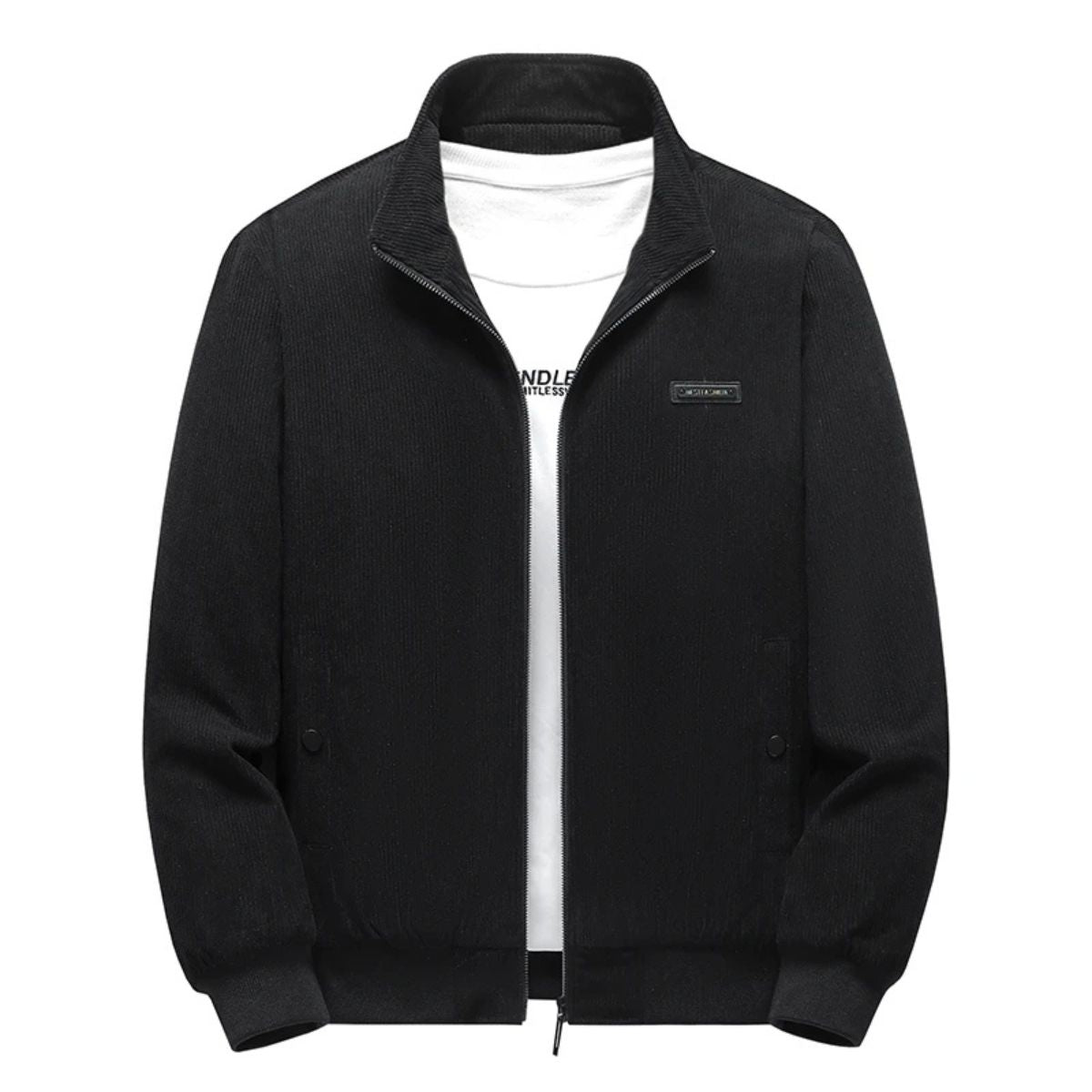 Warm Fleece Lined Corduroy Coat for Men