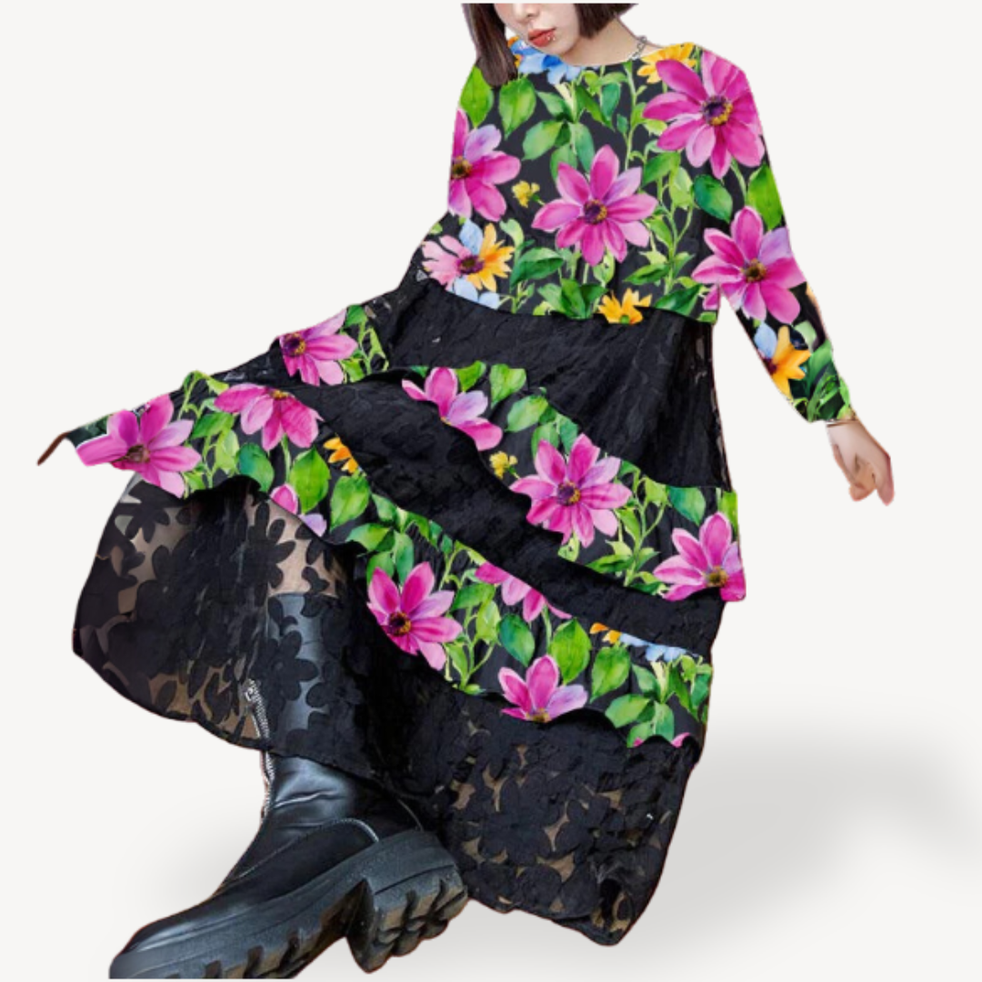 Feminine Layered Lace Summer Dress