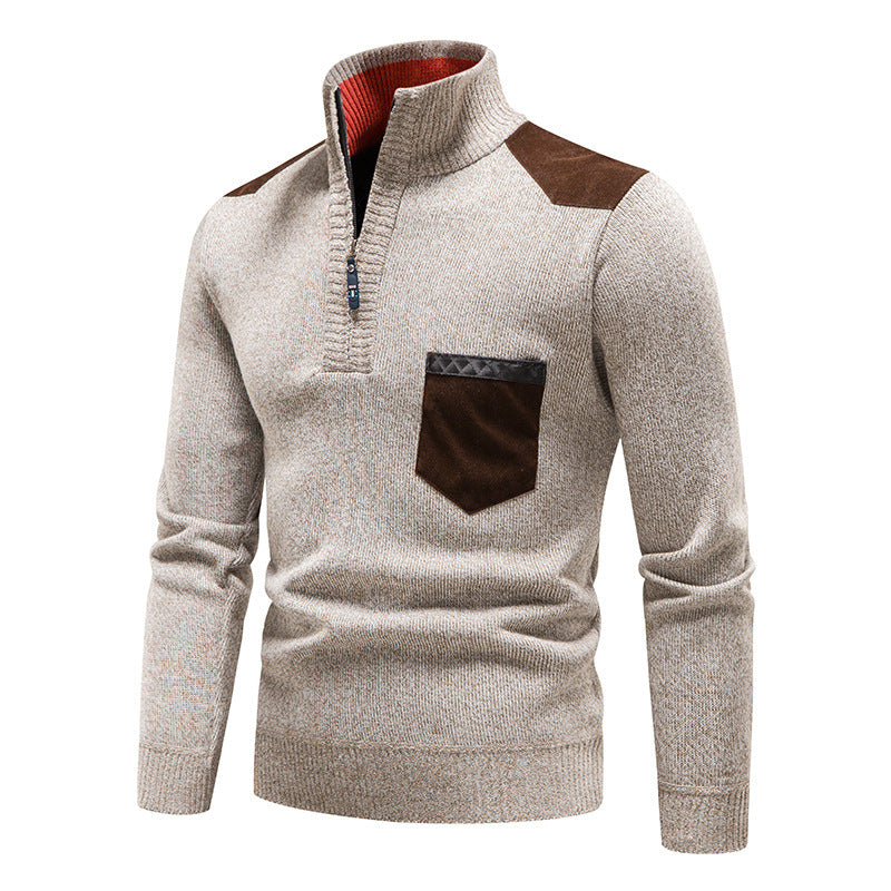 Cozy Fleece Sweatshirt with Zip Pocket