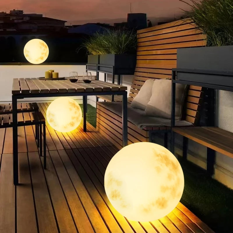 Contemporary Outdoor Solar Powered Garden Lamp