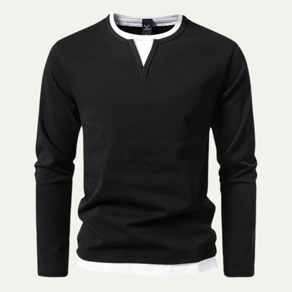 Men's Casual Crew Neck Knit Shirt