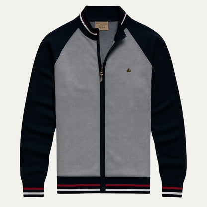 Men's Contrast Zip Up Sports Jacket