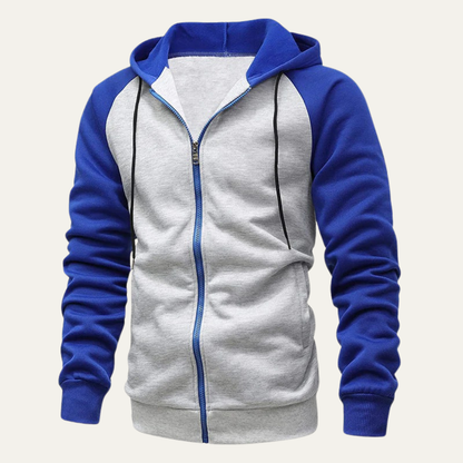 Men's Classic Zip Up Hooded Sweatshirt