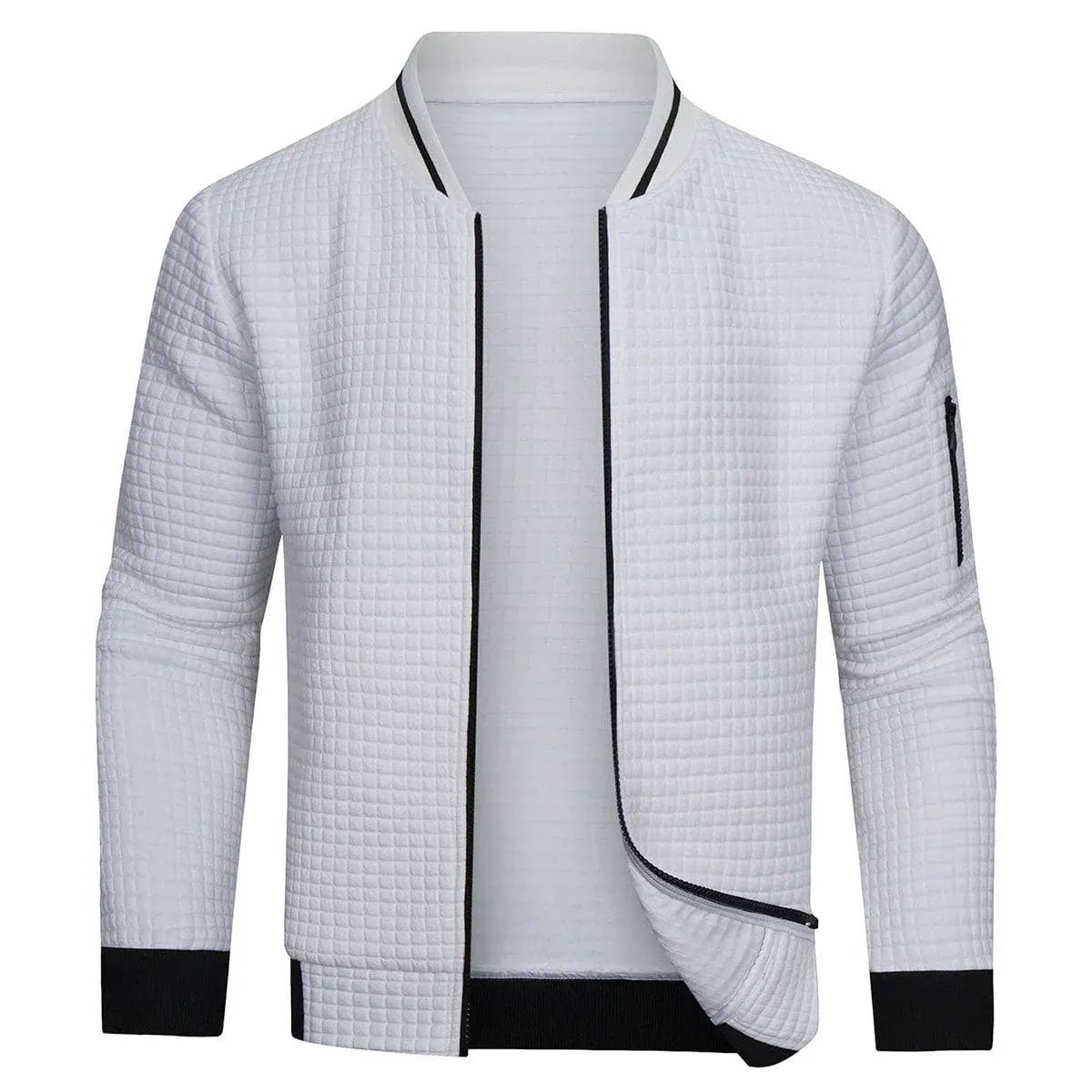 Relaxed Fit Quilted Zip Jacket