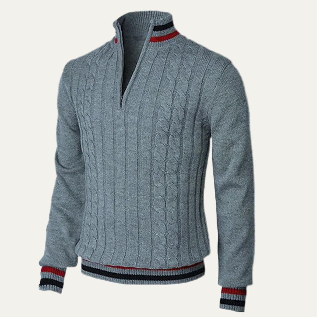 Men's Classic Patterned Crew Neck Sweatshirt