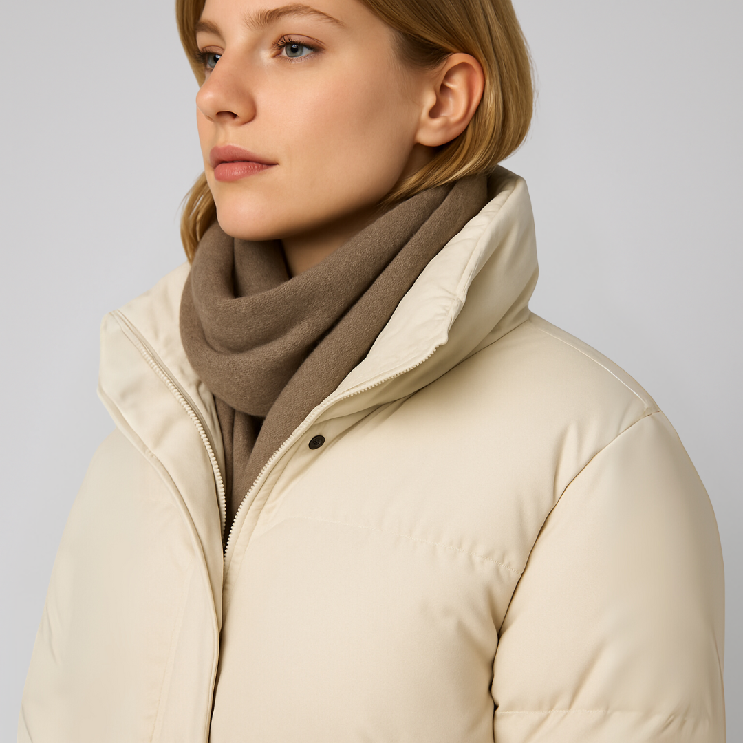 Warm Padded Down Parka Coat for Women