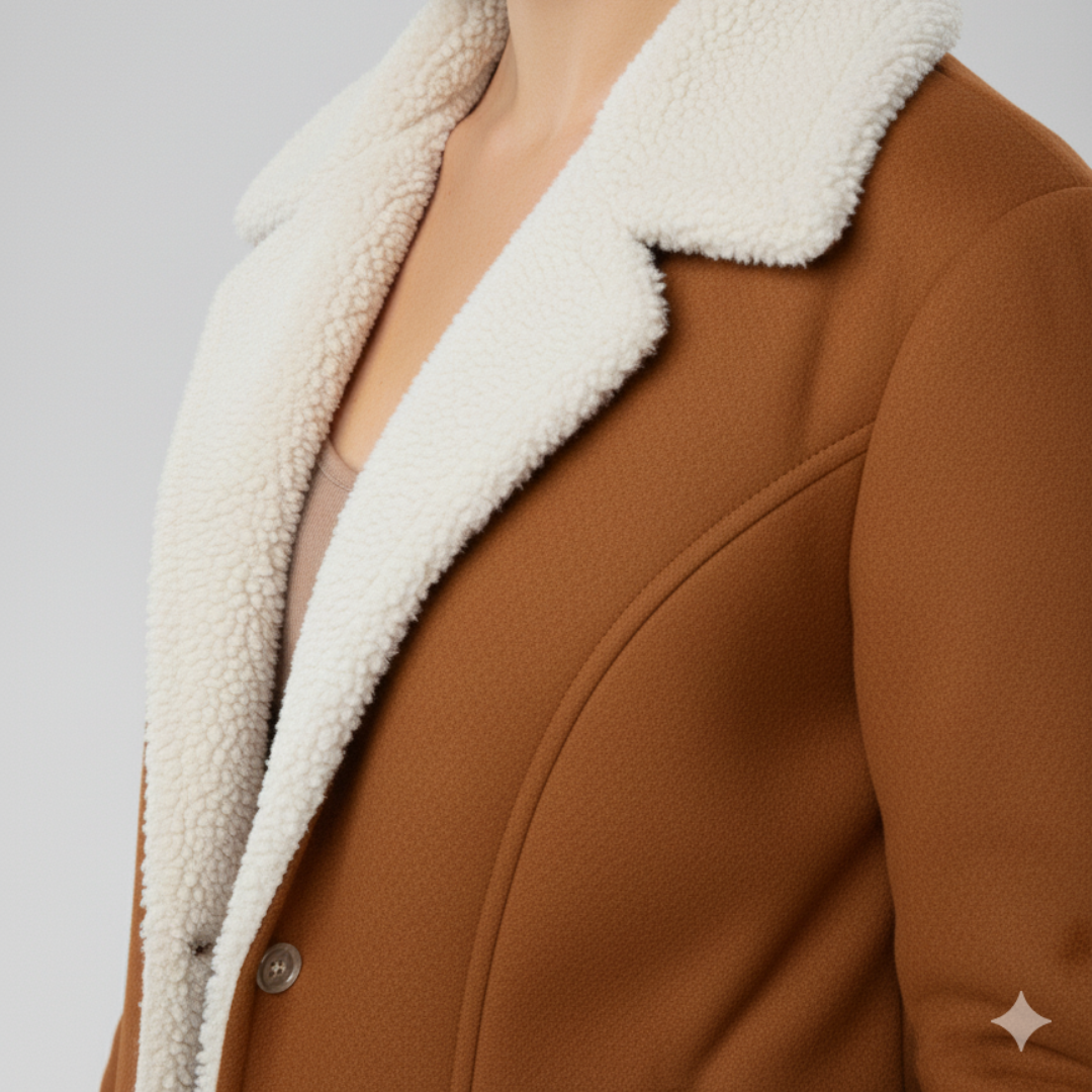 Warm Women's Parka Jacket with Fleece Lining