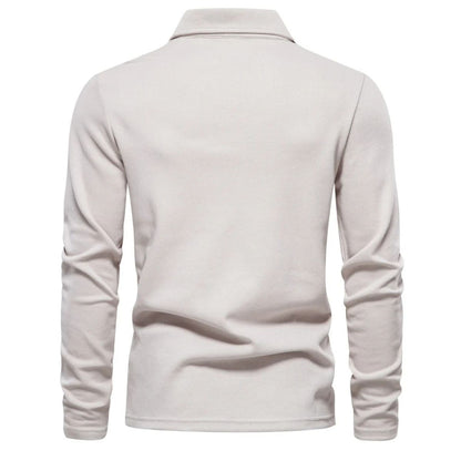 Classic Casual Men's Cotton Long Sleeve Shirt