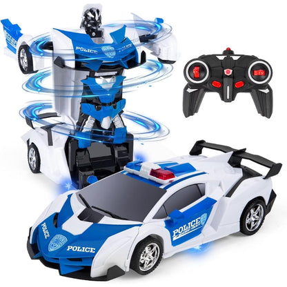 Jouet Voiture Télécommandée Transformable Pour Enfants
