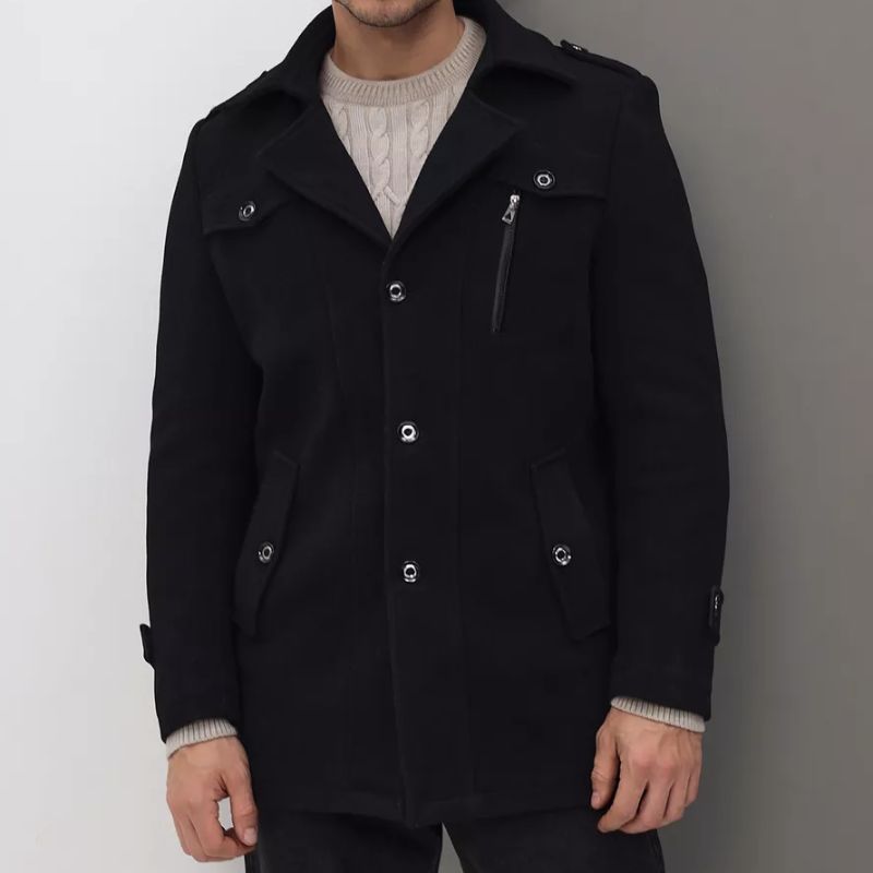 Warm Wool Mix Classic Fit Trench Coat
