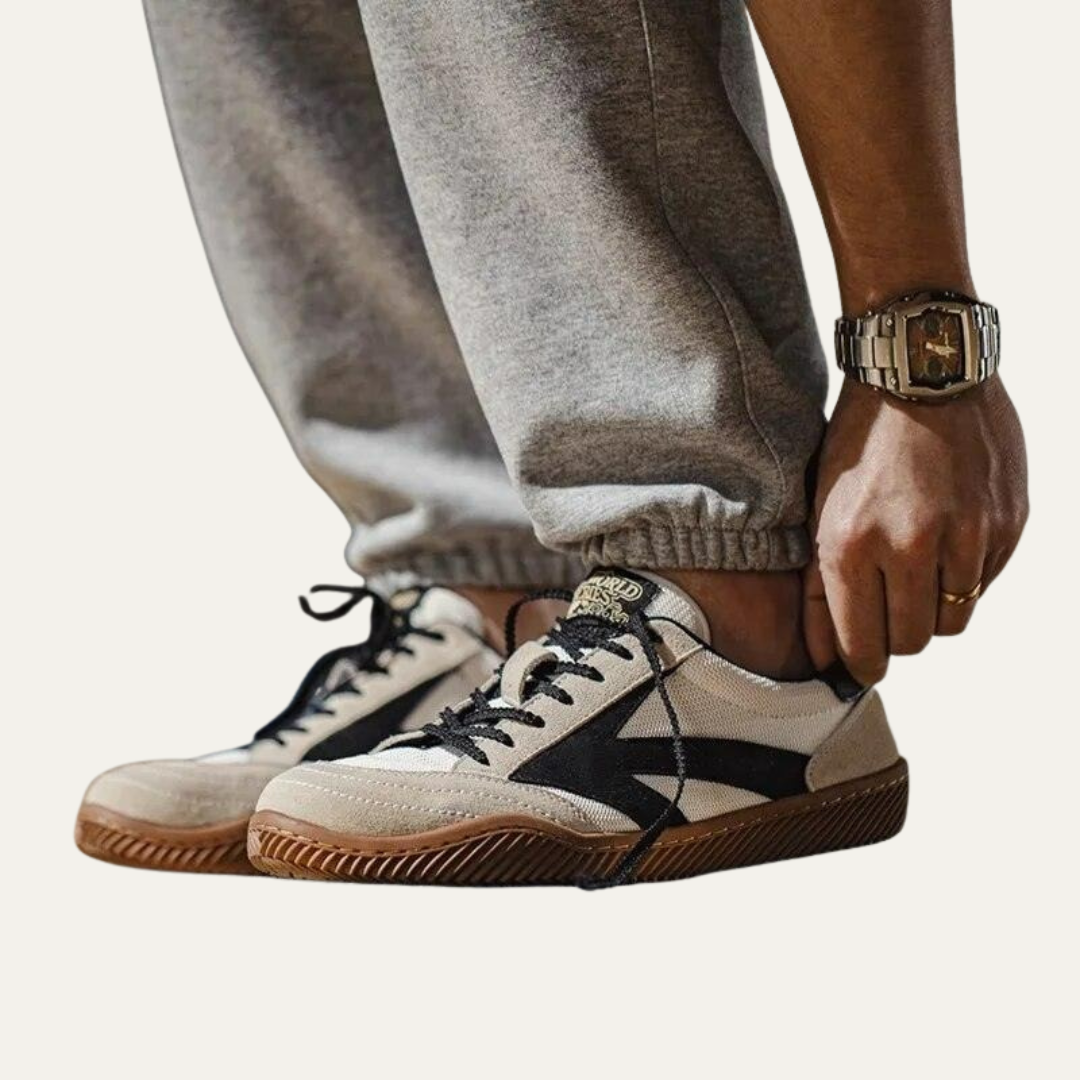 Classic Vintage Lace Up Sneakers For Men