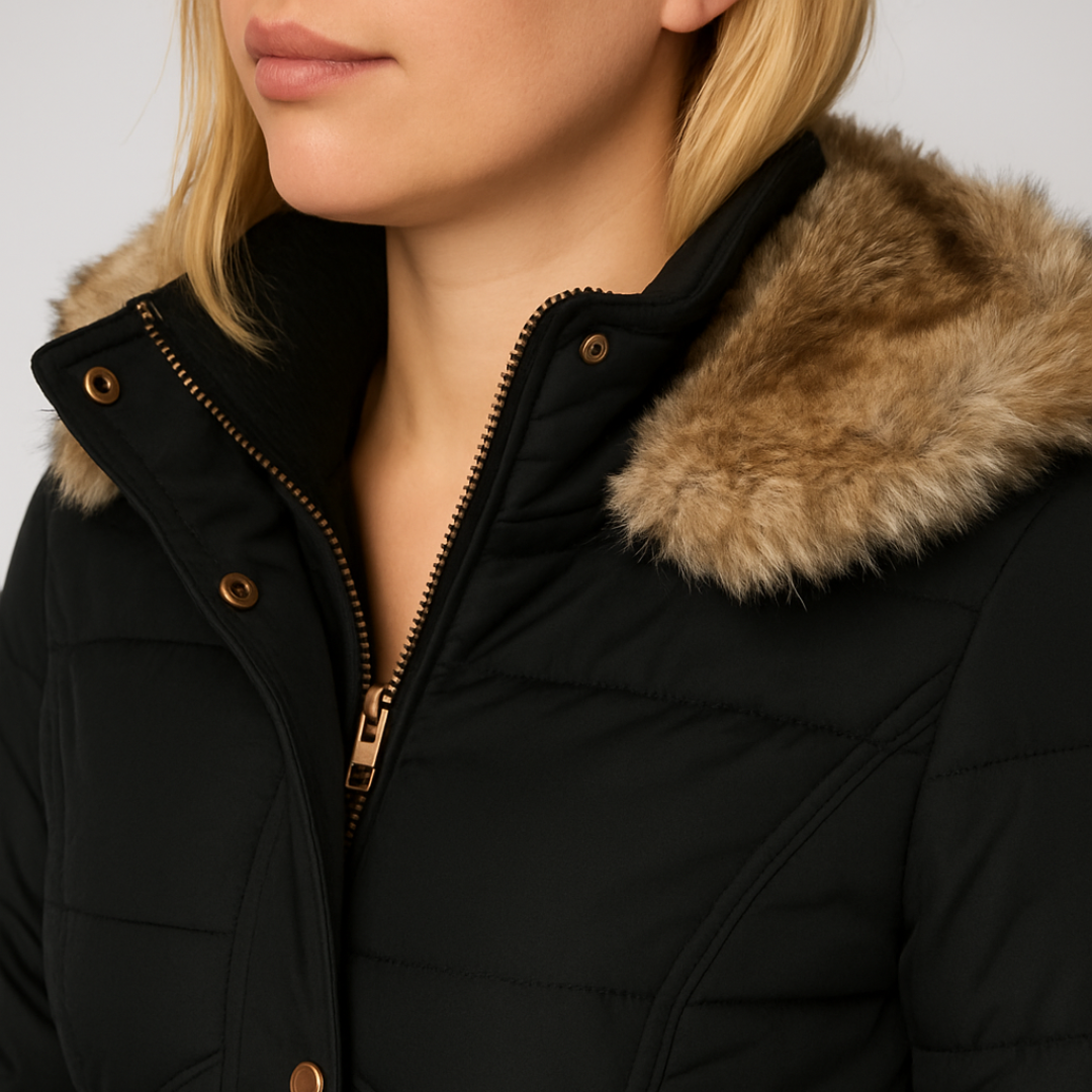 Stylish Hooded Winter Coat with Long Sleeves