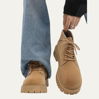 Classic Men's Leather Hiking Ankle Boots