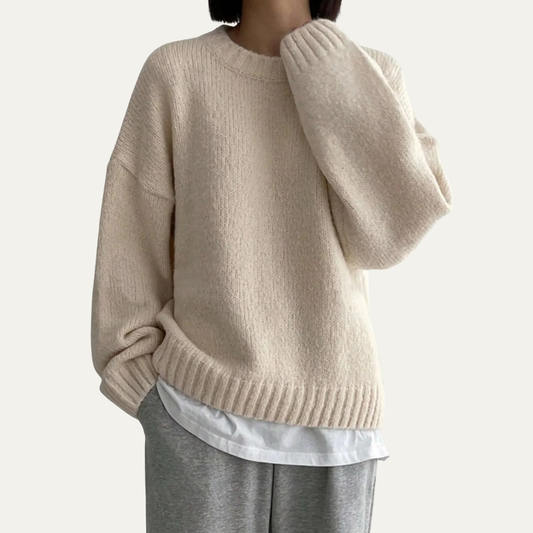 Soft Relaxed Fit Women's Knit Sweater - OutfitLondon