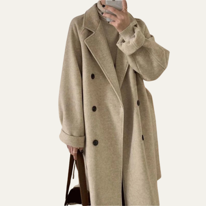 Ladies Classic Tailored Long Coat