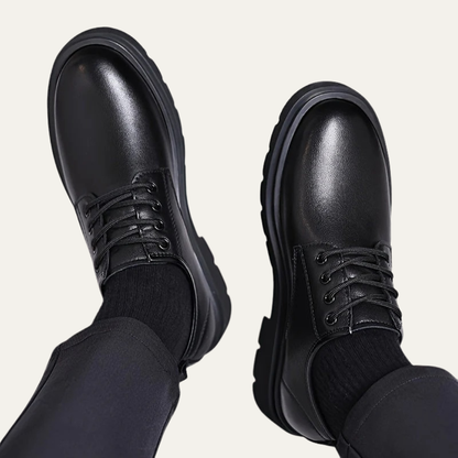 Stylish Men's Leather Lace Up Boots