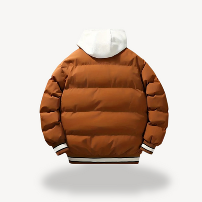 Men's Quilted Hooded Sports Jacket