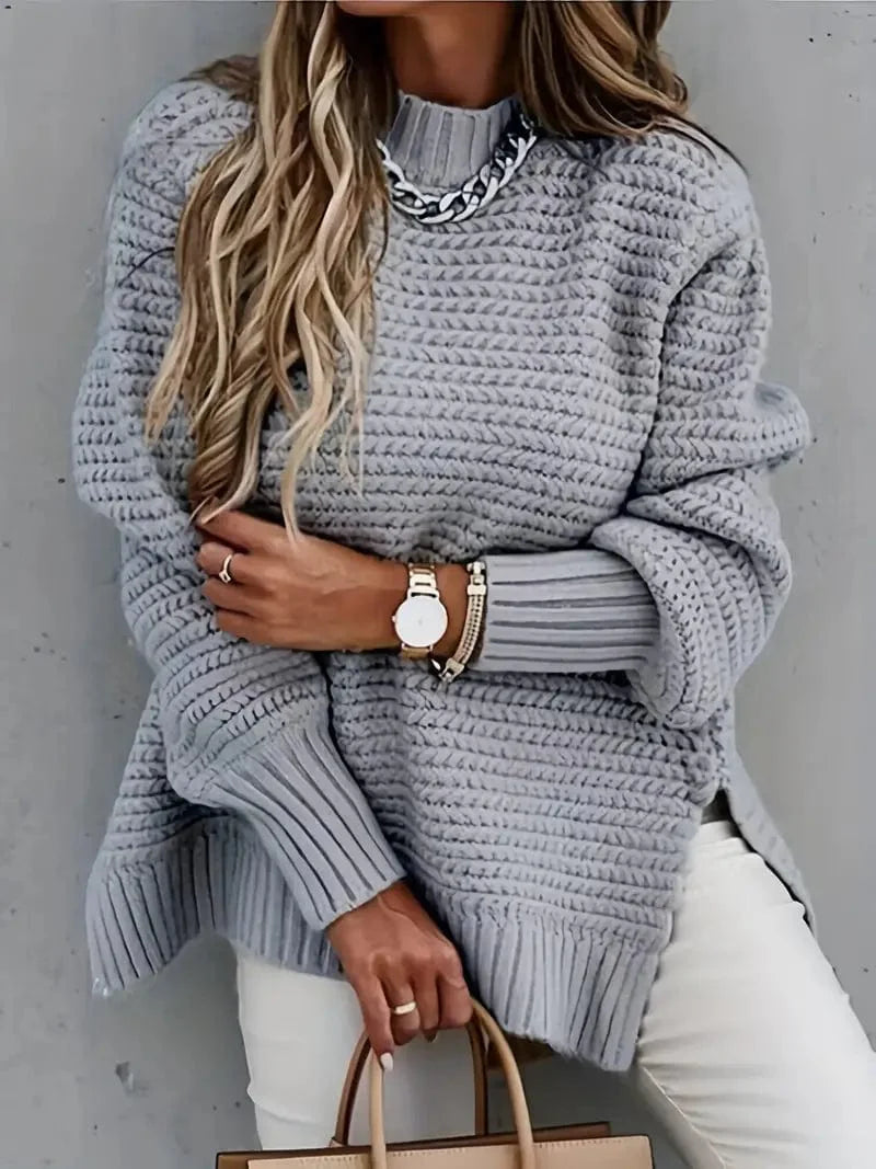 Cozy Ladies Cashmere Crew Neck Winter Sweater