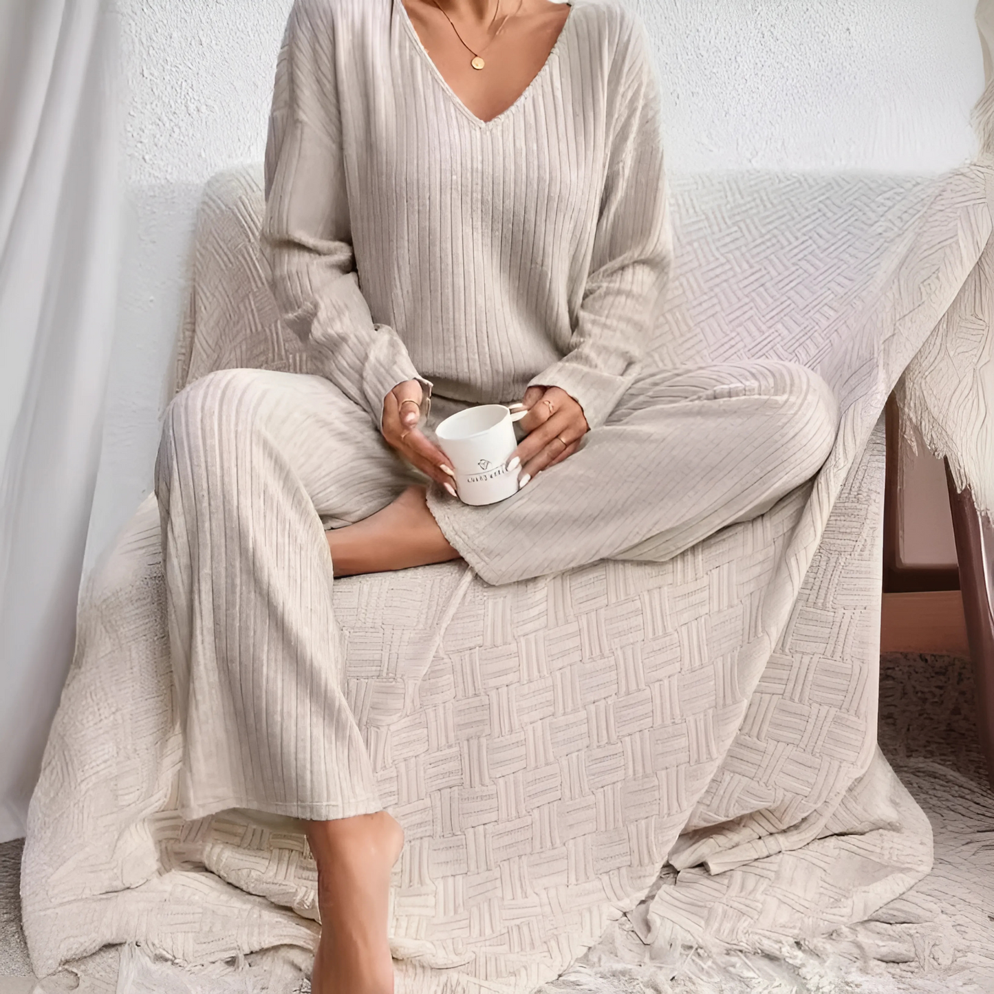 Soft Relaxed Fit Sleepwear Set for Women