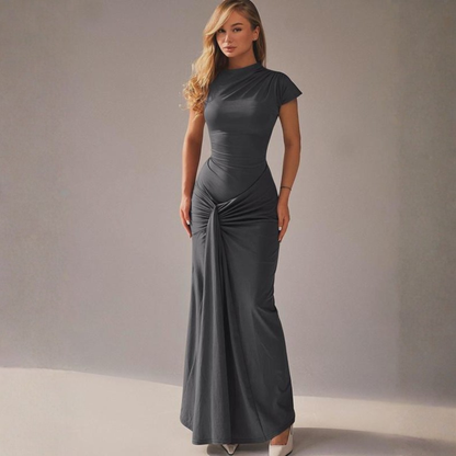 Chic Ruched Bodycon Party Dress for Women