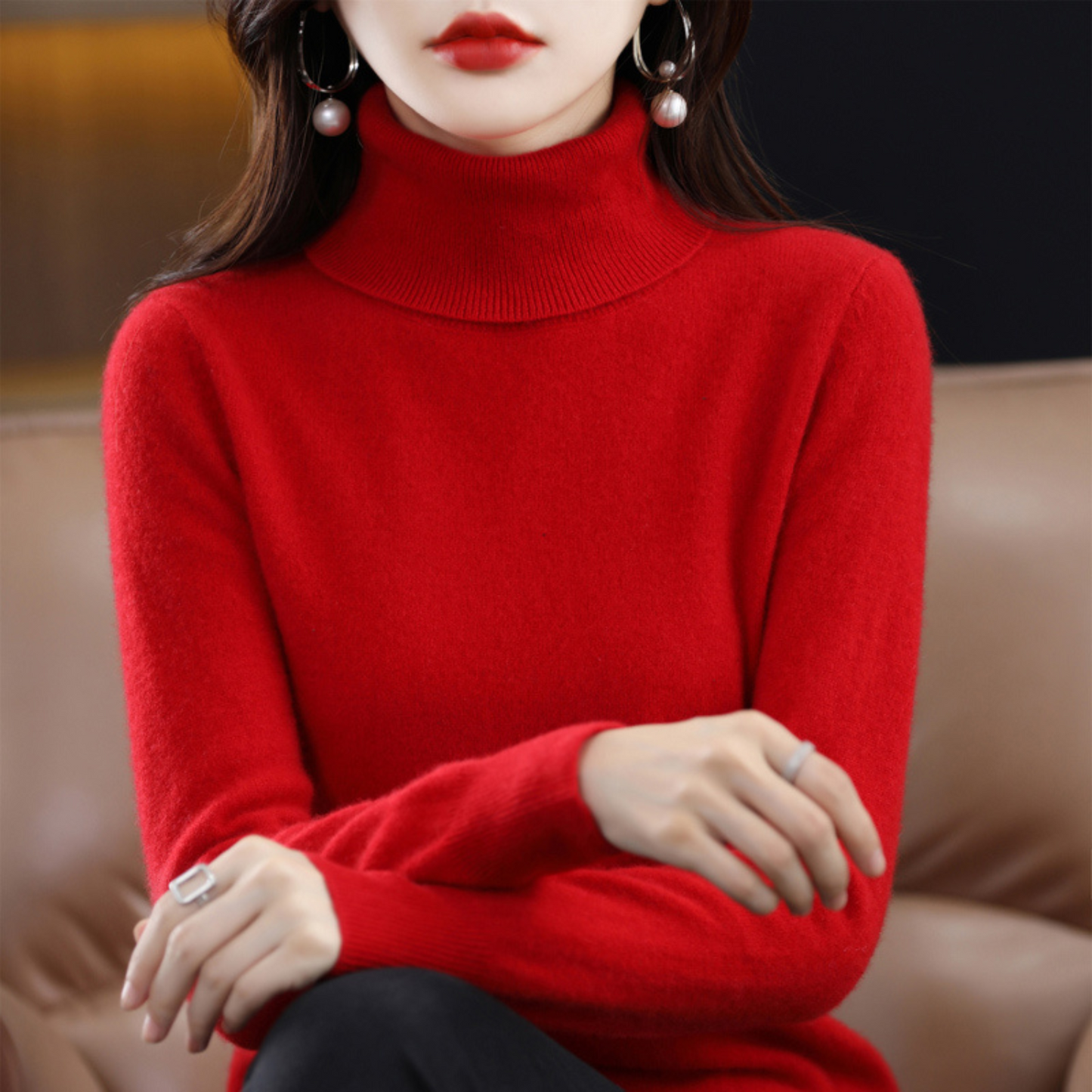 Soft Premium Women's Turtleneck Sweater