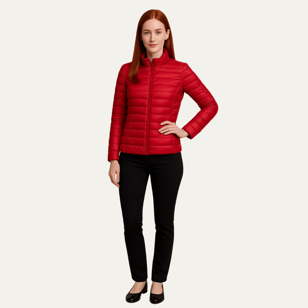 Women's Fitted Mid-Length Down Puffer Coat