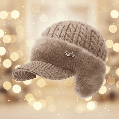 Warm Fleece Beanie with Earflaps for Men
