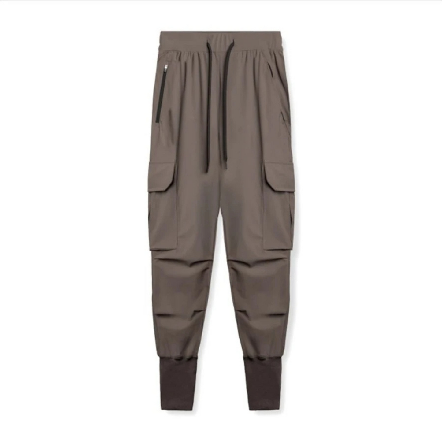 Relaxed Fit Mens Cargo Pants with Stretch Waist