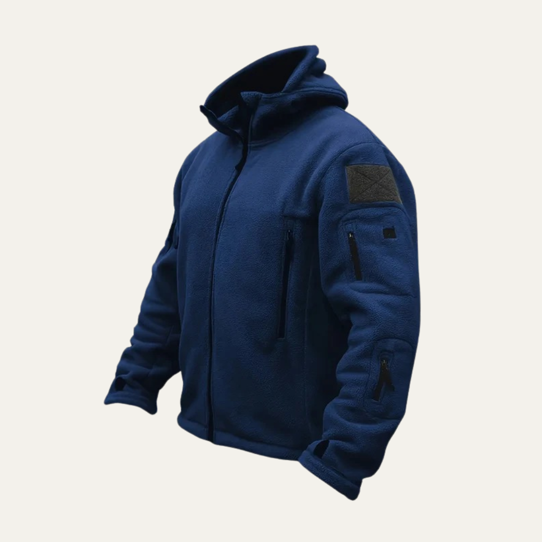 Men's Warm Waterproof Zip Up Fleece Jacket