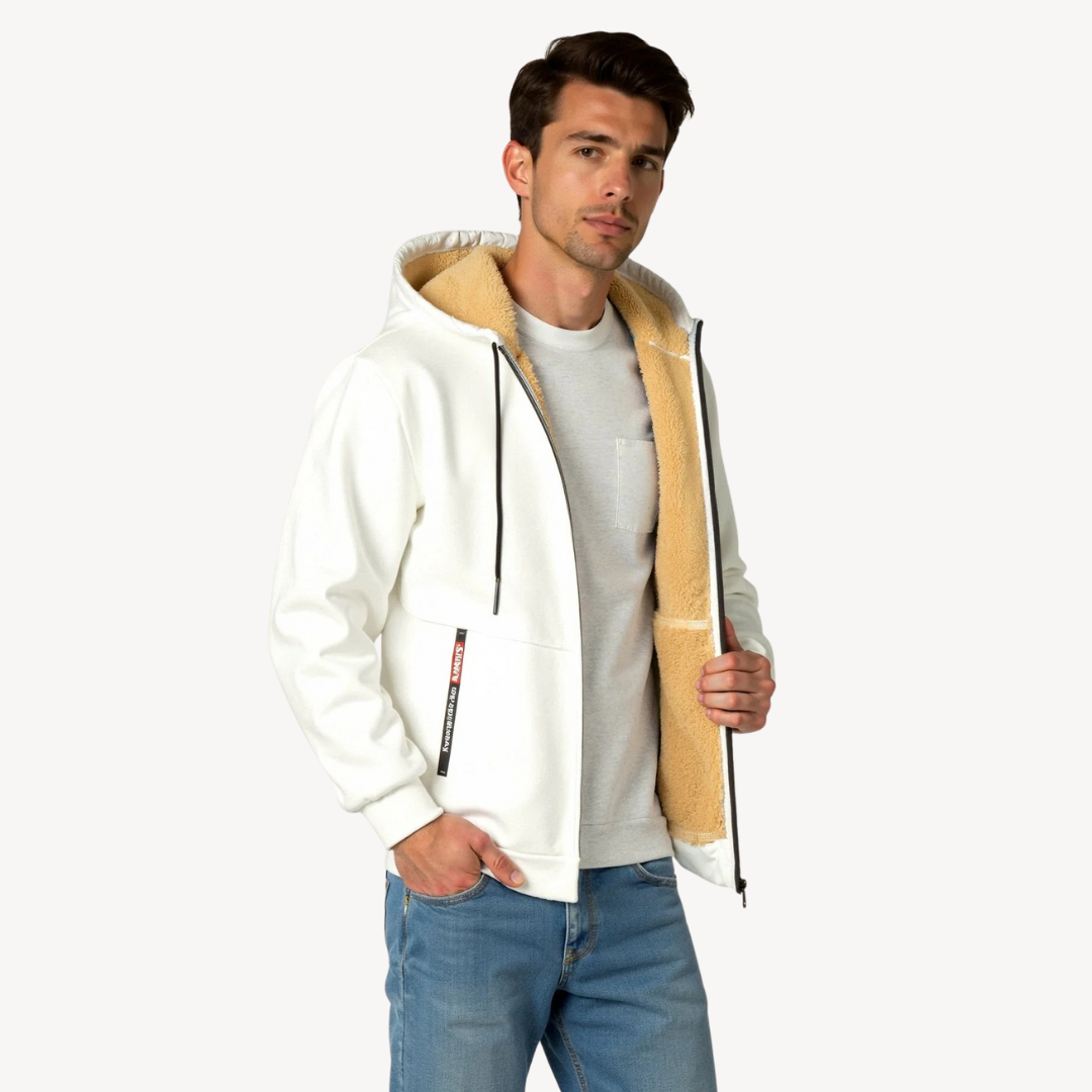Warm Cozy Men's Hooded Sweatshirt - OutfitLondon