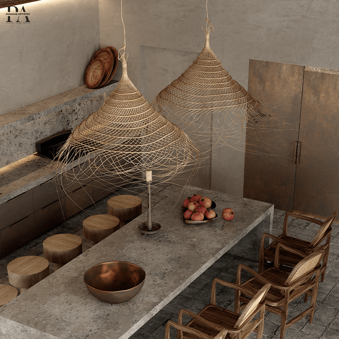 Rural Style Wood Hanging Lamp - OutfitLondon