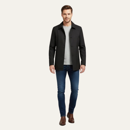 Timeless Fit Straight Cut Mens Coat