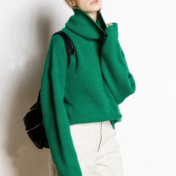Cozy Ladies Big Cable Knit Sweater
