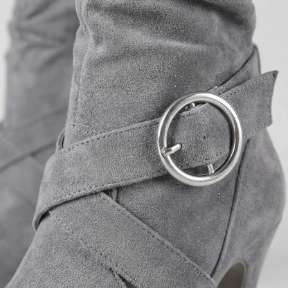 Tall Heeled Ankle Boots for Women