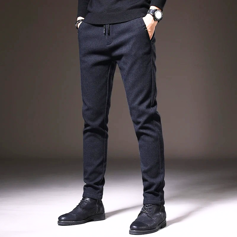 Slim Fit Elastic Waist Joggers for Men