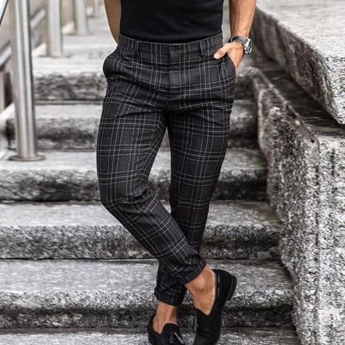 Men's Fashionable Plaid Pants