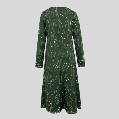 Elegant Long Sleeve Evening Dress
