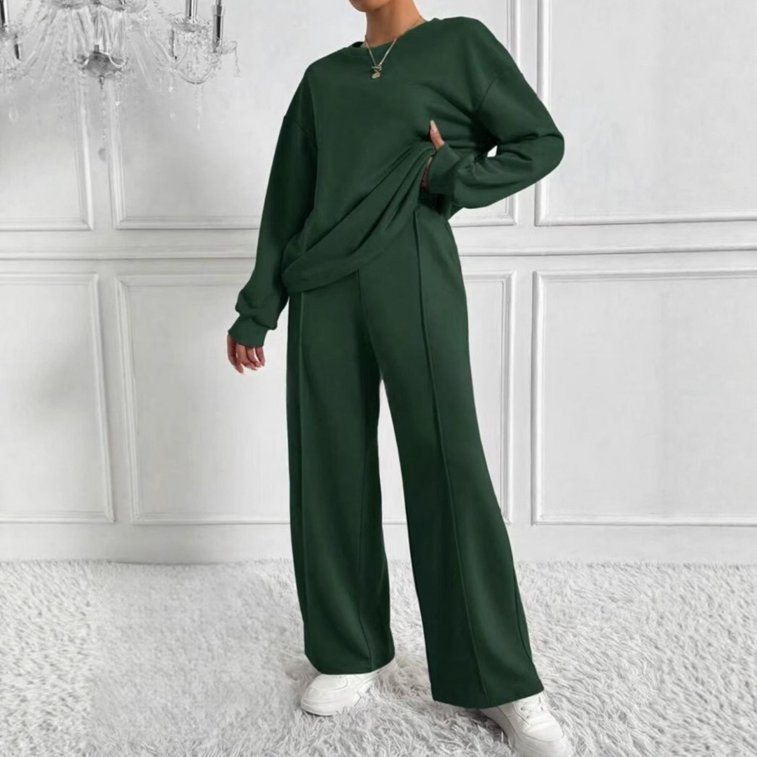Comfy Long Sleeve Sweat Suit Set