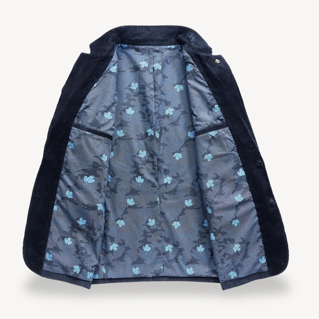 Men's Fitted Textured Jacket