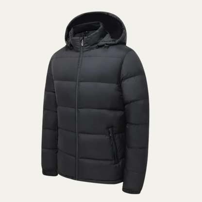Warm Men's Puffer Hooded Winter Jacket Coat