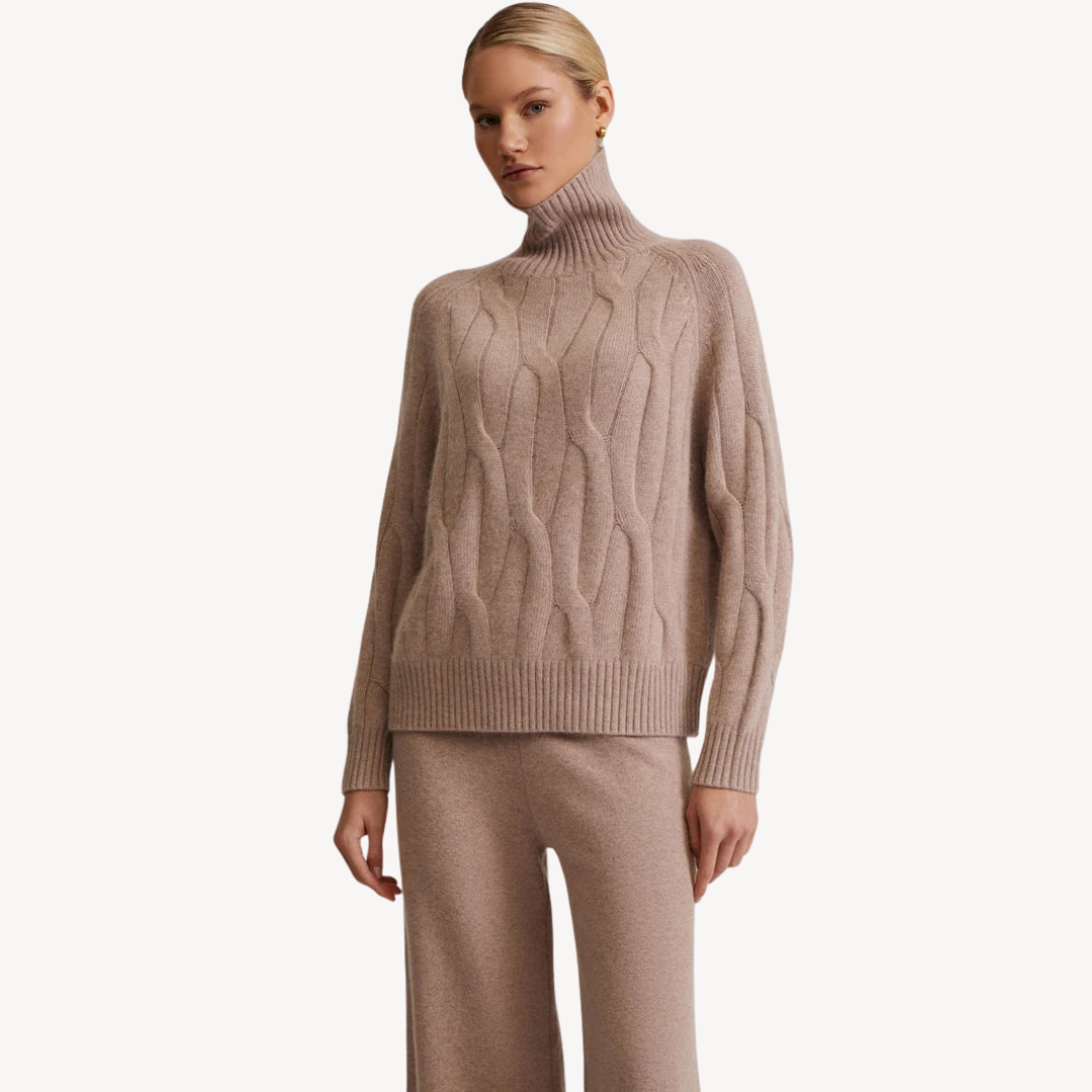 Cozy Textured Sweater and Pants Set