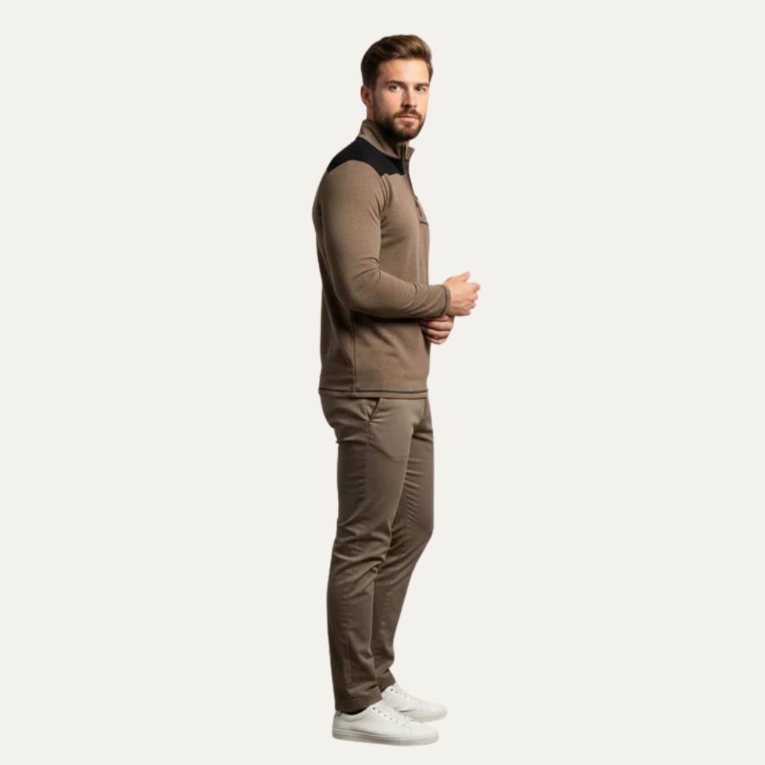 Men's Lightweight Quarter Zip Fleece Jacket