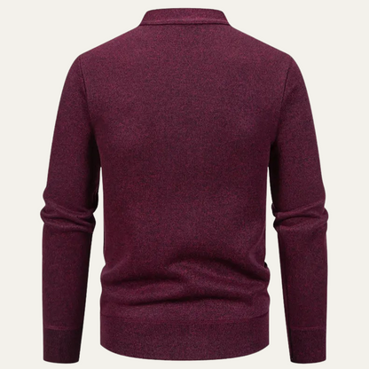 Men's Cozy Crew Neck Pocket Cardigan Sweater